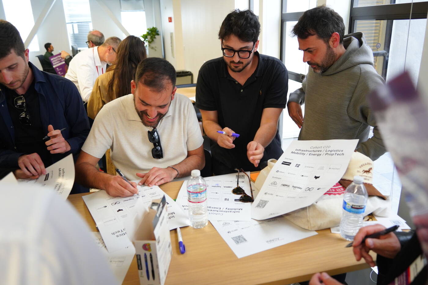 Founders working through a workshop