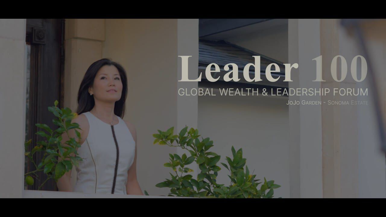 Host walking through a private villa at a leaders retreat in Sonoma